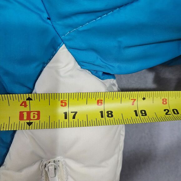 GOAT VTG Down Blend Thick Puffer Coat So 80s Aspen Mixer Apres Neon Ski Party L - Picture 9 of 13